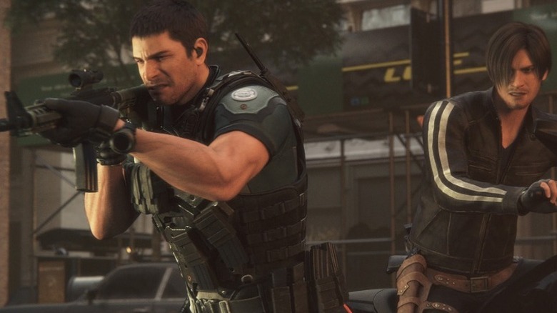 Resident Evil: Vendetta Leon speaks with Chris