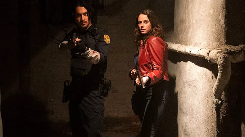 Resident Evil: Welcome to Raccoon City Leon and Claire get ready