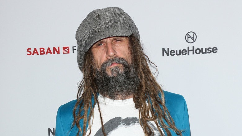 Rob Zombie posing on a red carpet