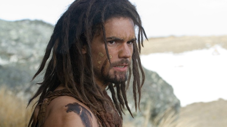 An early man with dreadlocks