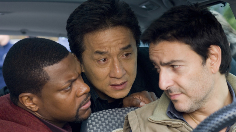 Chris Tucker, Jackie Chan, and Yvan Attal in Rush Hour 3