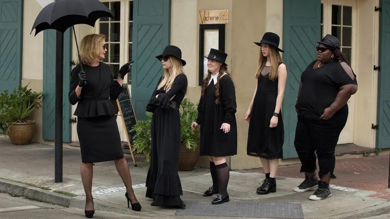 Jessica Lange and cast in American Horror Story
