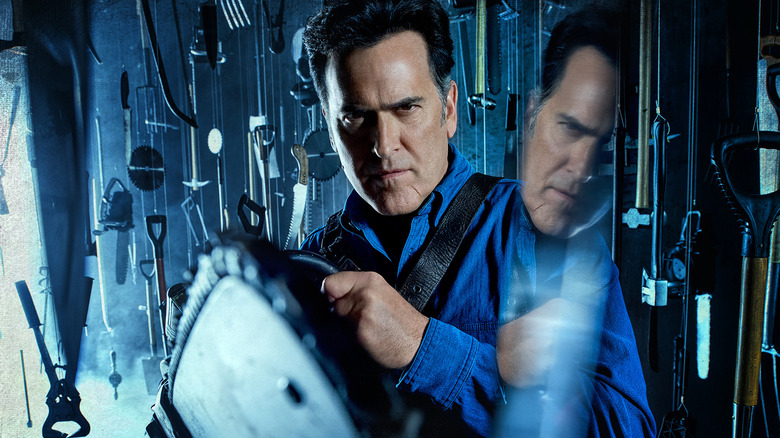 Ray Santiago, Bruce Campbell and Dana DeLorenzo - Ash vs. Evil Dead