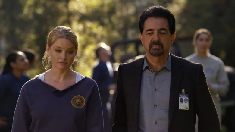 Criminal Minds' Seaver walking next to Rossi