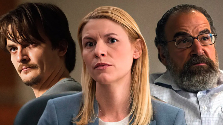 Homeland's Quinn, Carrie, and Saul pose
