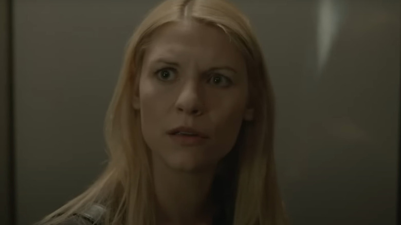 Homeland's Carrie in an elevator