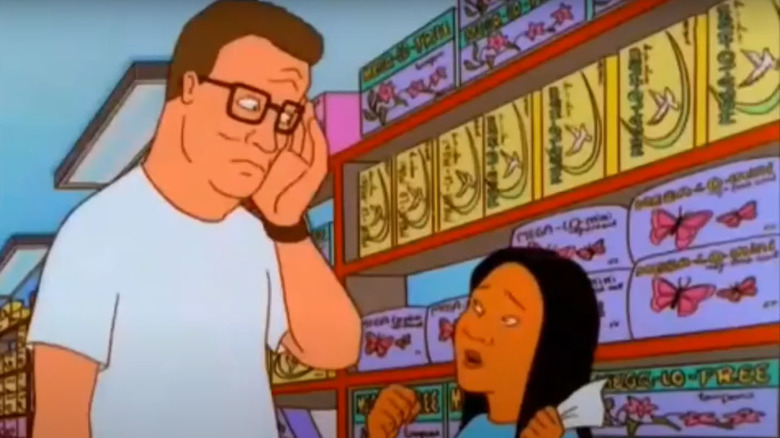 Hank talking to Connie
