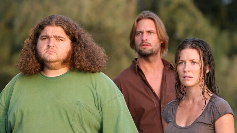 Hurley, Sawyer, and Kate