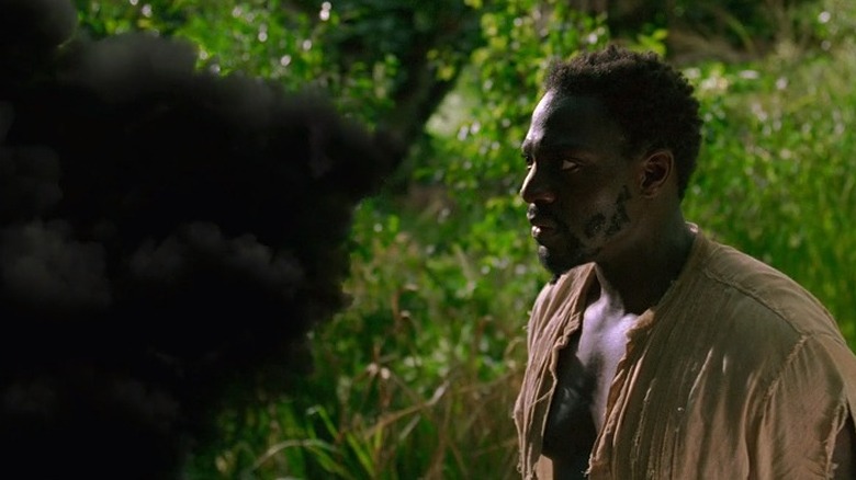 Mr. Eko faces smoke monster