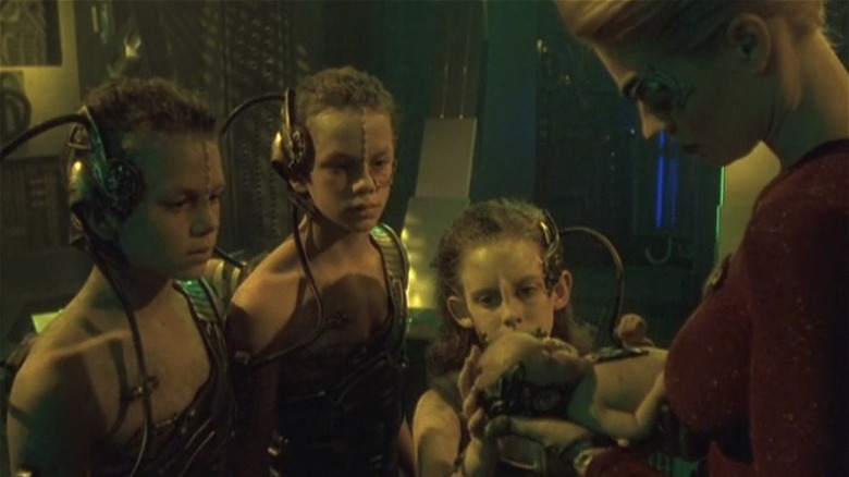 Seven of Nine with Borg Children