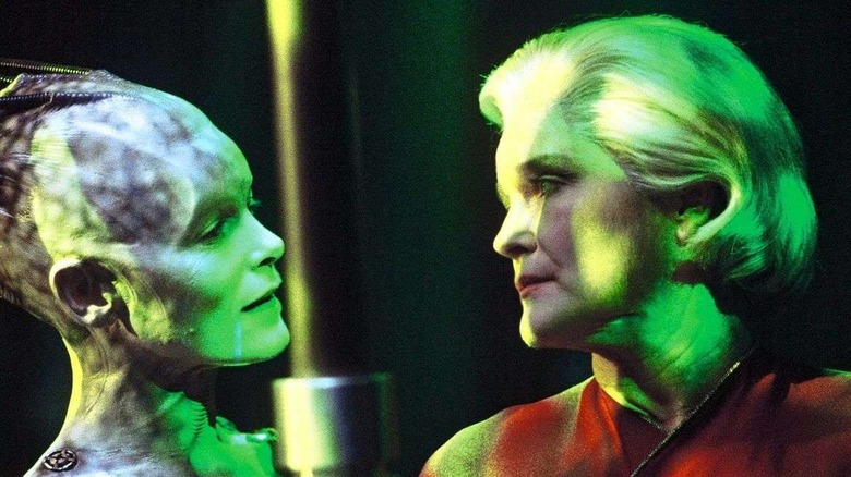 The Borg Queen confronts Admiral Janeway