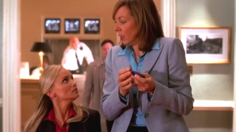 Annabeth Schott startles CJ Cregg