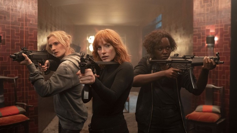 Diane Kruger, Jessica Chastain, and Lupita Nyong'o in "The 355"