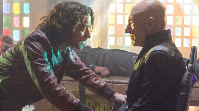 James MacAvoy and Patrick Stewart in "X-Men: Days of Future Past"