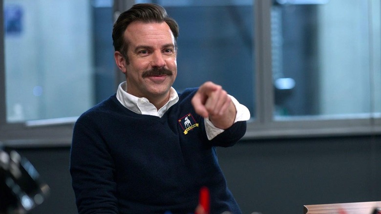 Jason Sudeikis as the titular lead of Ted Lasso