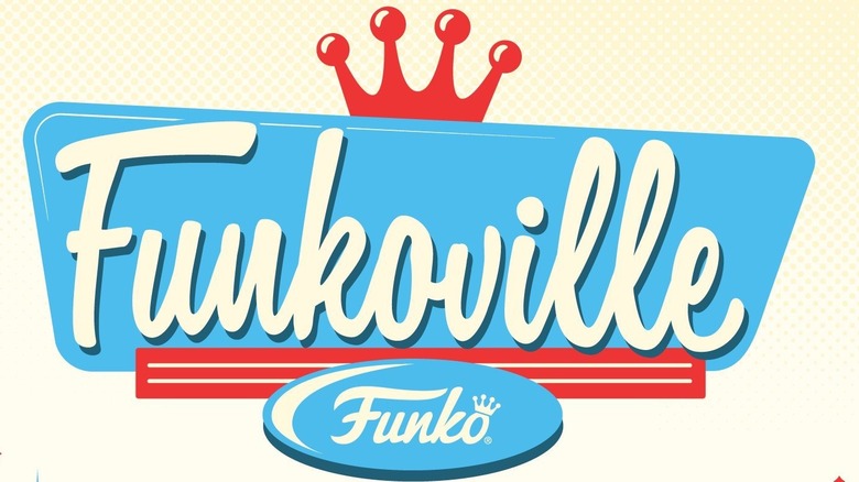 Promo art for Funko's Funkoville theming for SDCC