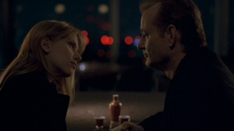 Scarlett Johansson Bill Murray look at each other