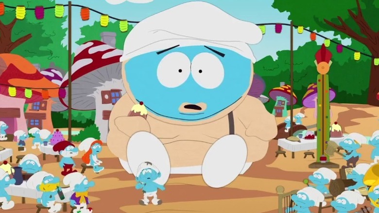 Smurf Cartman in South Park