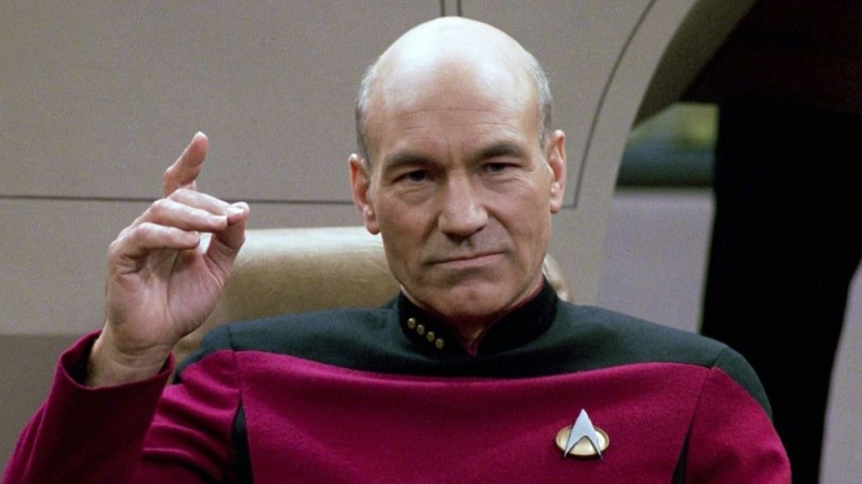 Patrick Stewart as Captain Jean-Luc Picard in Star Trek: The Next Generation