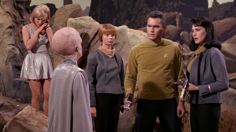 Still from the unused Star Trek pilot episode The Cage