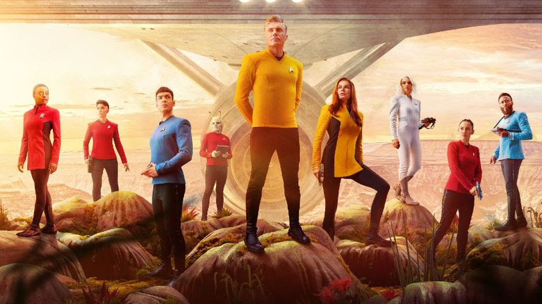 Key art featuring the cast of Star Trek: Strange New Worlds