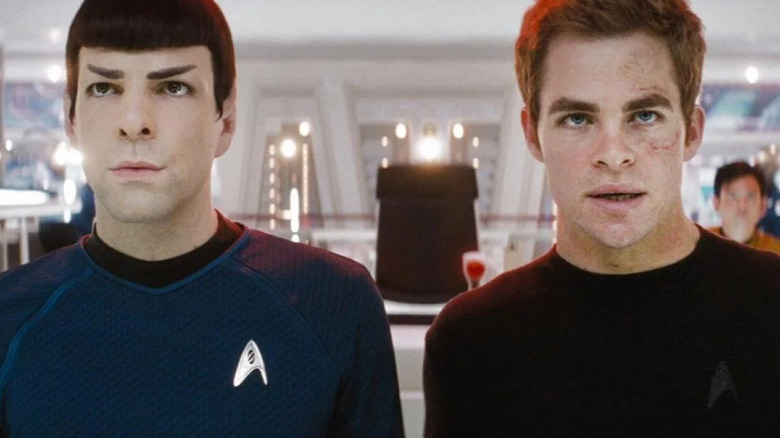 Spock and Kirk in Star Trek (2009)