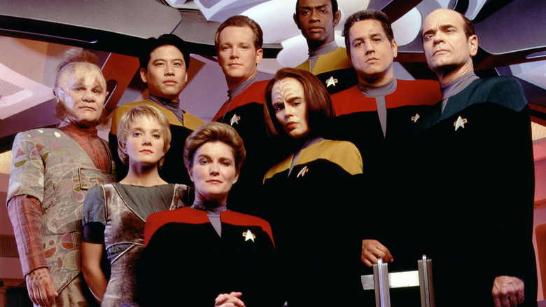The cast of Star Trek: Voyager