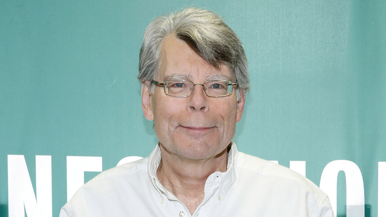 Stephen King posing