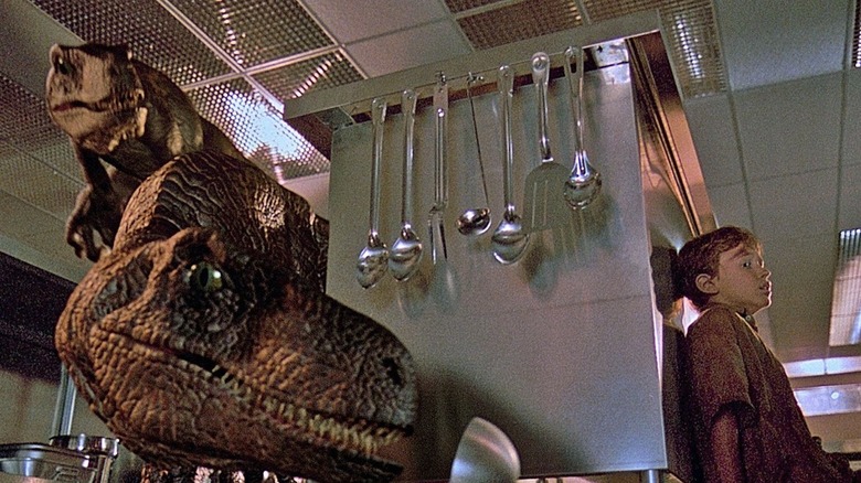 Jurassic Park Velociraptor Kitchen Joseph Mazzello