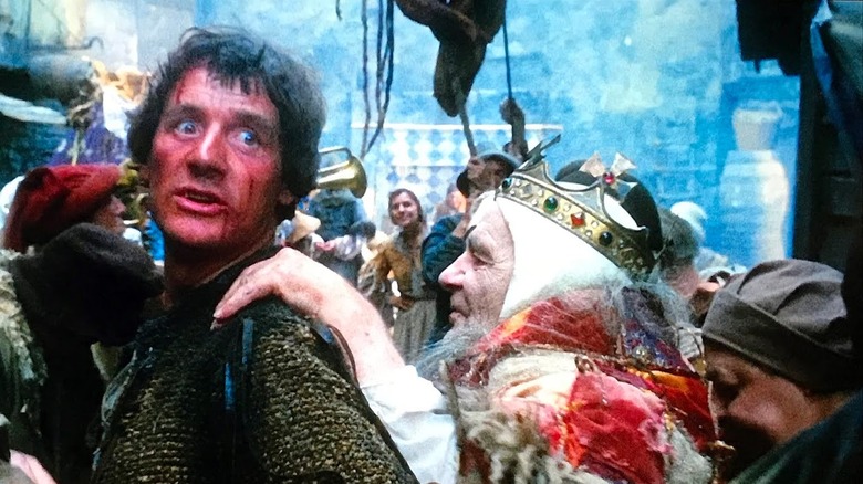 Michael Palin in Jabberwocky wearing chainmail