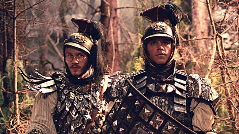 Heath Ledger and Matt Damon in The Brothers Grimm