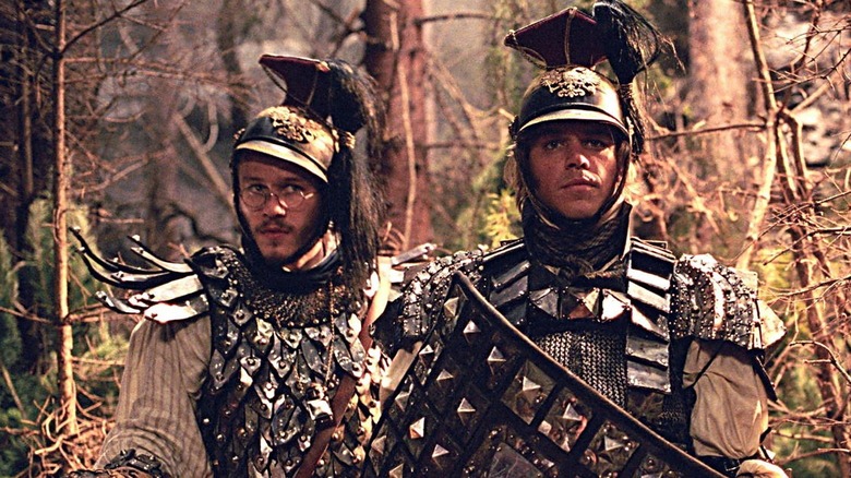 Heath Ledger and Matt Damon in The Brothers Grimm