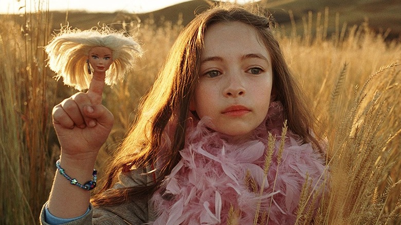 Jodelle Ferland Doll Head on Finger in Tideland