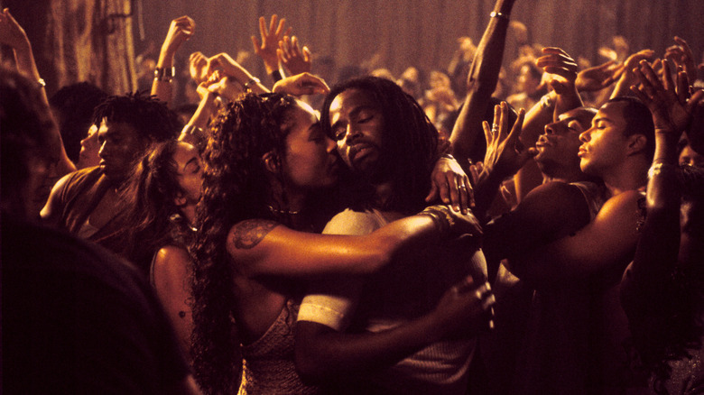 Zee and Link dancing in Zion in The Matrix Reloaded