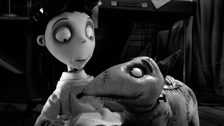 Boy looking at his newly reanimated dog