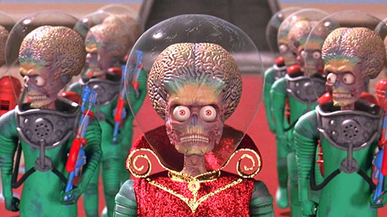 Martians stand in battle formation