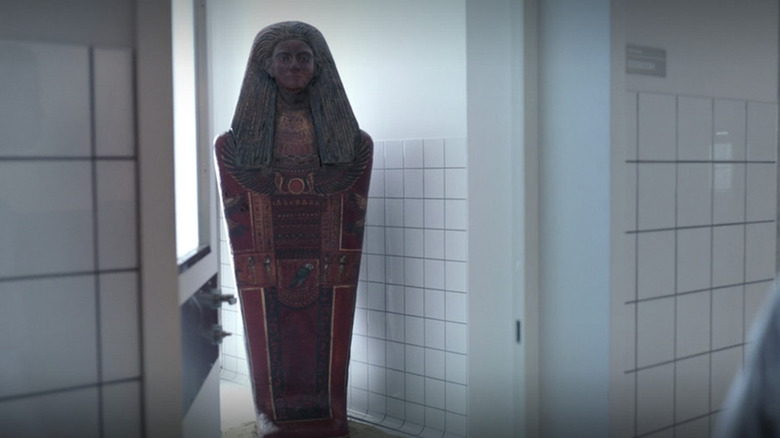 An ominous sarcophagus in Moon Knight (2022)