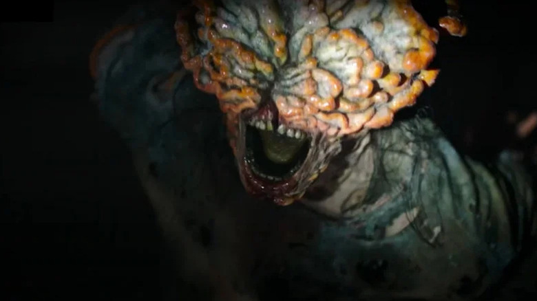 A clicker about to attack on The Last of Us