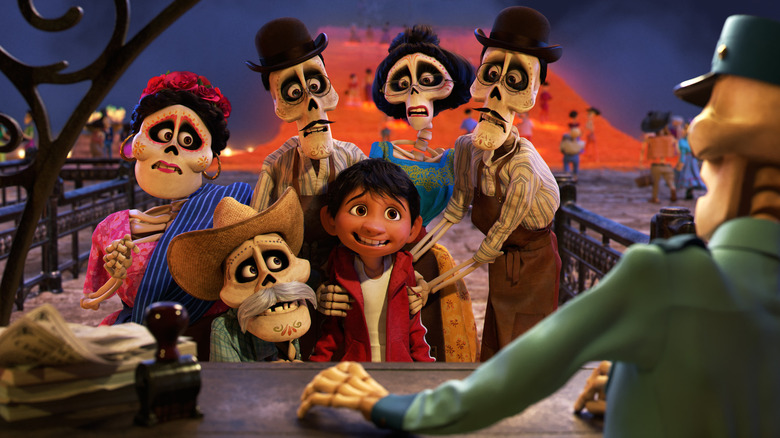 Miguel with his ancestors in the Land of the Dead in Coco (2017)
