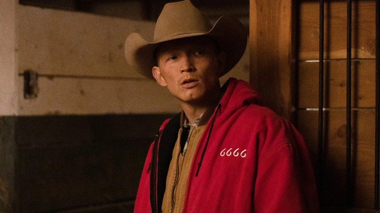 Jimmy wearing his Four Sixes uniform on "Yellowstone"
