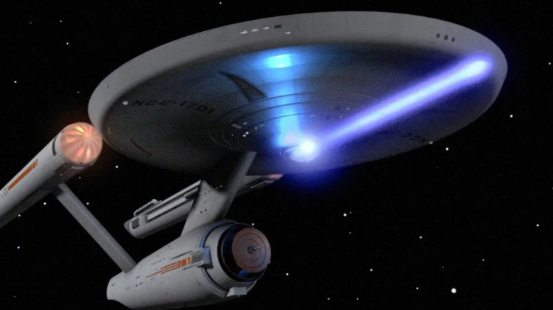 The Enterprise fires a phaser bank in Star Trek: The Original Series Remastered