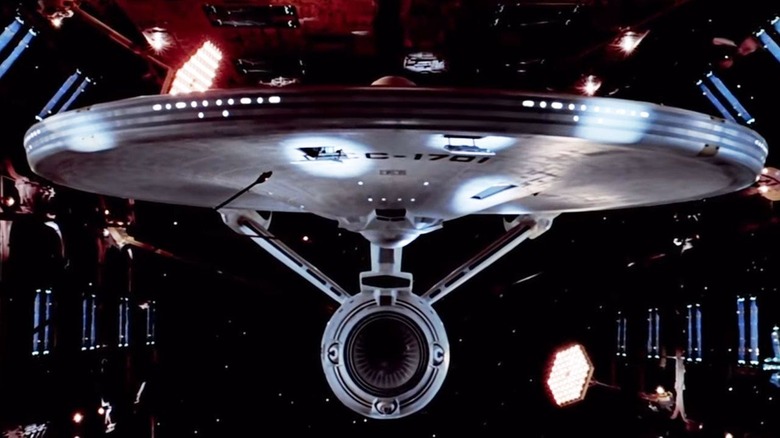 The Enterprise in Spacedock in Star Trek: The Motion Picture
