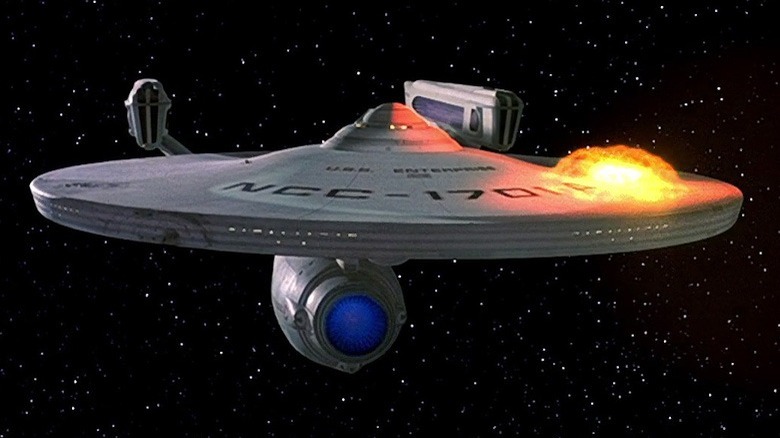 The starship USS Enterprise NCC-1701-A as depicted in the film "Star Trek VI: The Undiscovered Country".