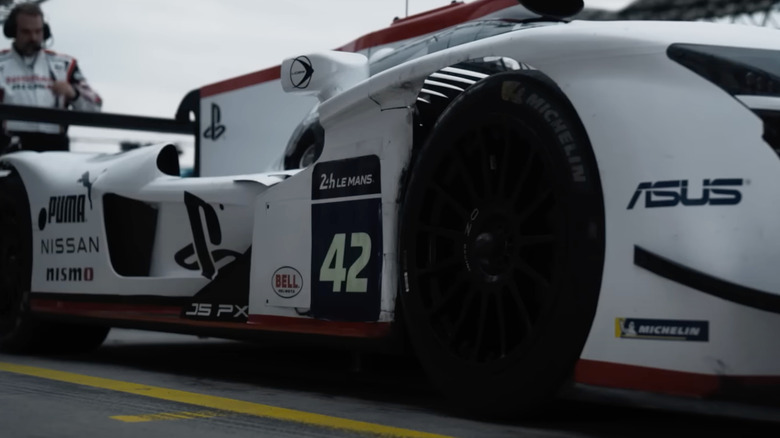 A car gets ready for action
