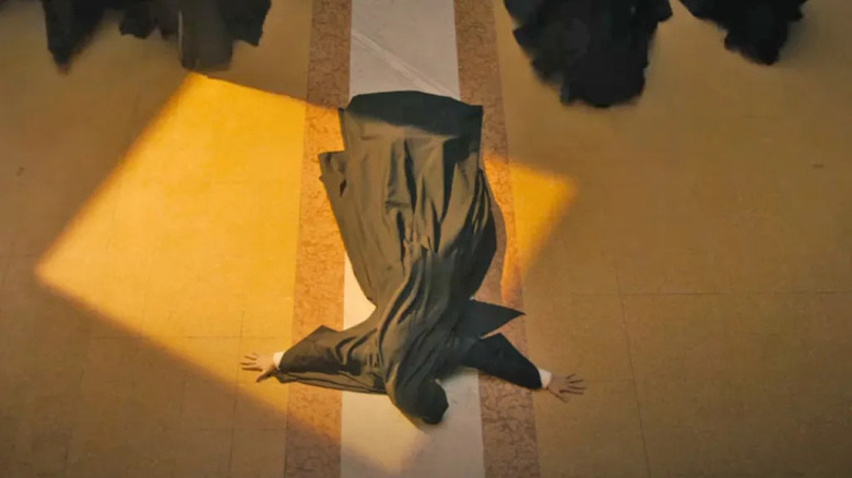 The First Omen trailer shot nun kneeling