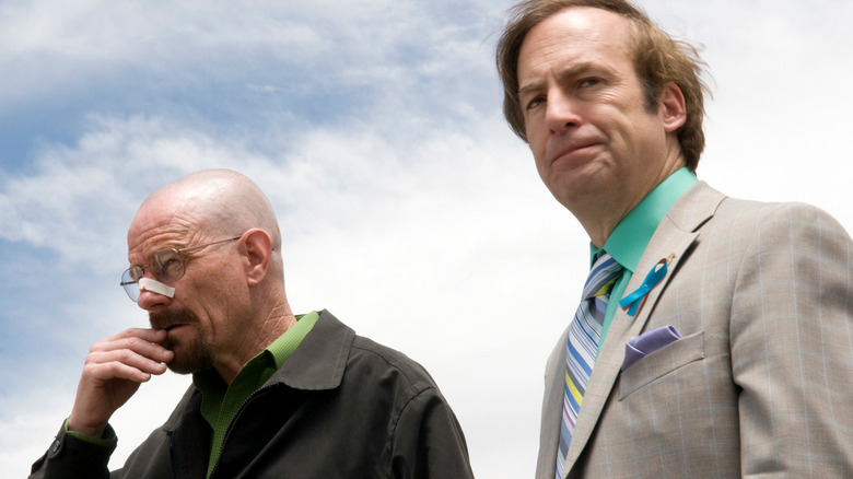 Bryan Cranston and Bob Odenkirk in Breaking Bad