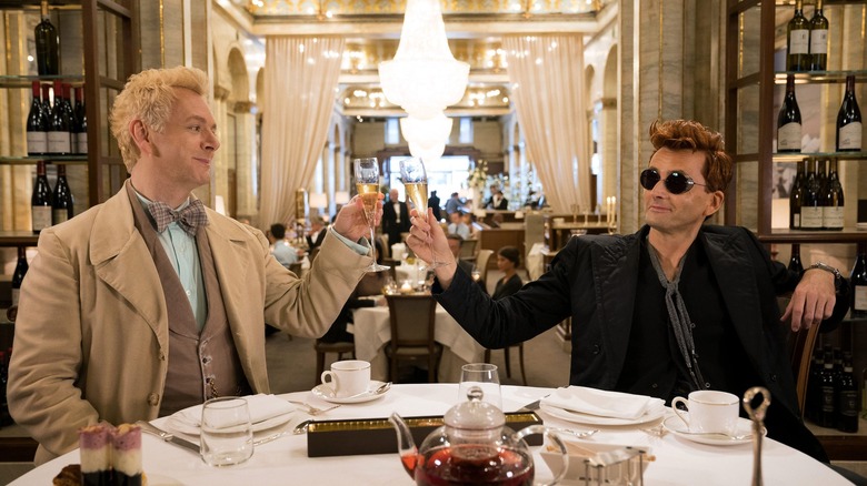 Michael Sheen and David Tennant in Good Omens