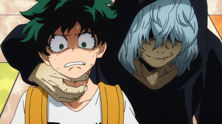 Shigaraki and Izuku in My Hero Academia 