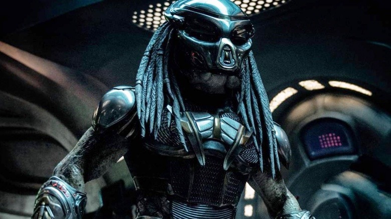 The Predator wearing its mask