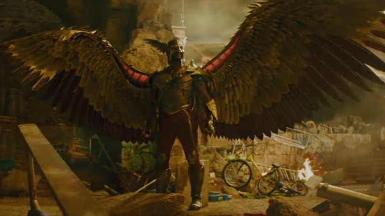 Hawkman spreading wings
